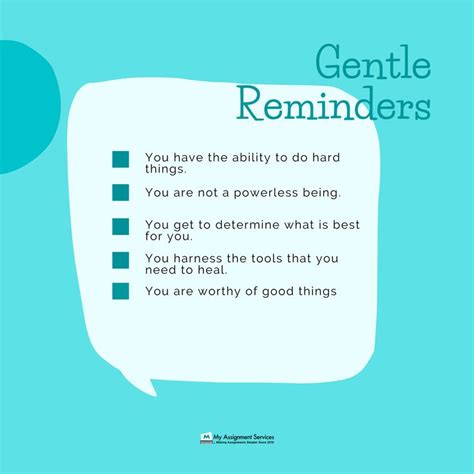Gentle Reminders Reminder You Are Worthy Helpful