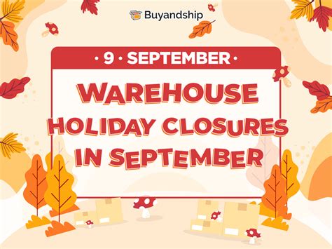 Warehouse Holiday Closures in September | Buyandship Philippines