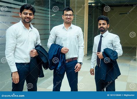 Well Dressed Business Indian Men Making A Report To Subordinate