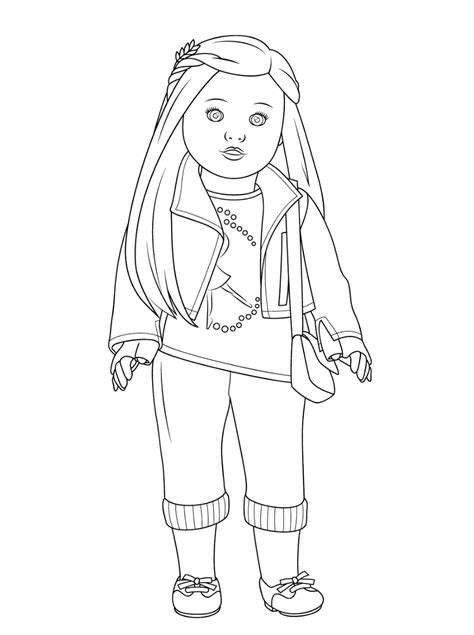 American Girl Doll Coloring Pages Printable