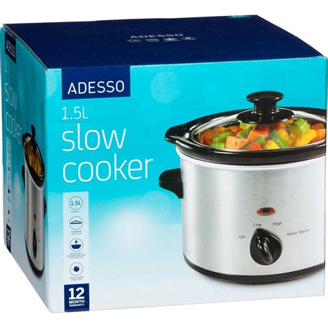 Adesso Appliance Slow Cooker 15l Each Woolworths