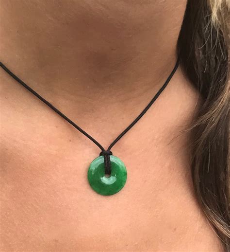 Jade Circle Necklace Heidi Designz