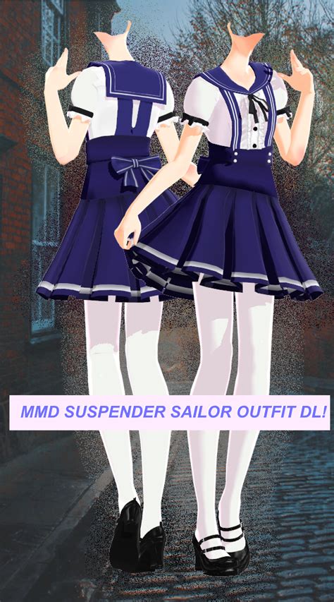Mmd Sailor Suspender Outfit Download By Reggieandcheese On Deviantart