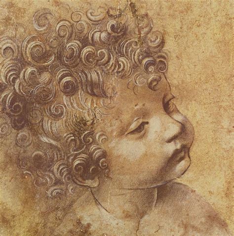 Study Of A Childs Head Drawing By Leonardo Da Vinci Renaissance Art