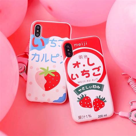 Cute Strawberry Phone Case For Iphone 55s5se66s6plus77plus88p