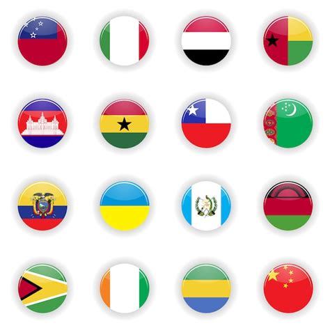 Premium Vector Flags Set