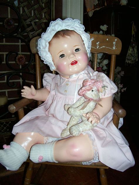 Big Vintage Antique Composition Happy Baby Mama Doll 1930s 26 Ebay