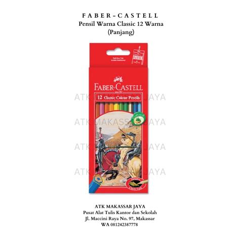 Jual Pensil Warna Coloured Pencil Faber Castell Classic 12 Warna