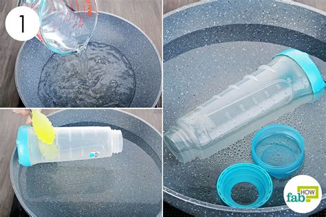 Place reassembled bottles and other feeding items, wash basin, and dry bottle brush in a clean, protected area such as inside a closed kitchen cabinet that is used only to store clean dishes. How to Clean and Sterilize Baby Bottles the Right Way: 4 ...