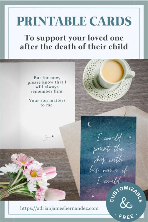 Pin On Printable Baby Loss Sympathy And Remembrance Cards