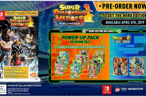 Super Dragon Ball Heroes World Mission Pre Order Bonus Revealed For