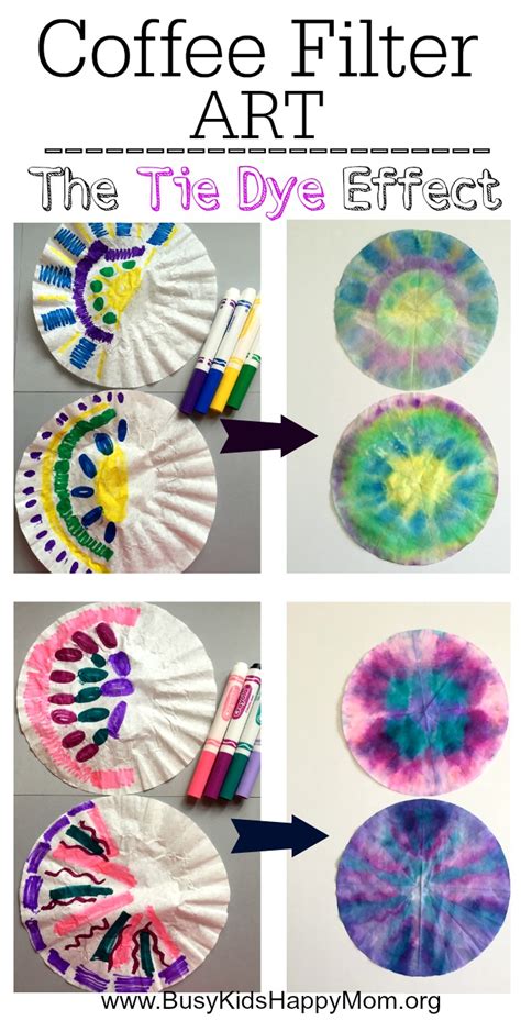 How To Tie Dye Coffee Filters For Kids Busy Kids Happy Mom