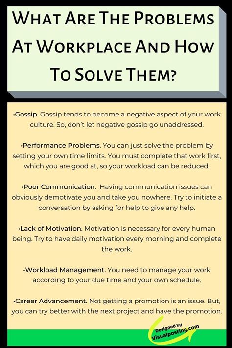 What Are The Problems At The Workplace And How To Solve Them Problem
