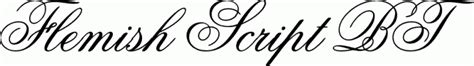 About the font flemish script. Flemish Script BT free font download