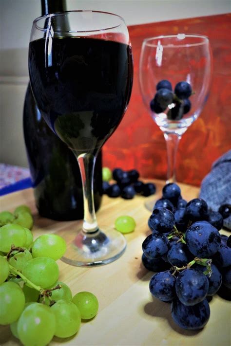 Homemade Grape Wine ~ Delicious Cravings At Vanias Kitchen Recipe In