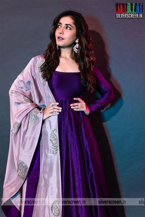 Raashi Khanna Photoshoot Stills Anarkali Dress