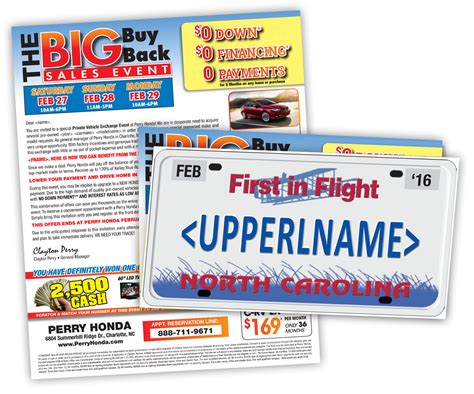 Design email media and templates for public communications and marketing campaigns. Increase Sales with BOLD Customer Names on a NEW License Plate Mailer! - PrimeNet Direct ...