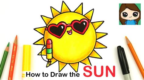 How To Draw The Sun Easy Summer Art Series 1 Summer Art Summer