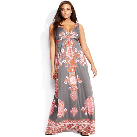 Lyst Inc International Concepts Plus Size Sleeveless Printed Maxi