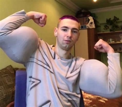 Meet The Russian Popeye But His Bulging Arms Are Likely To Fall Off