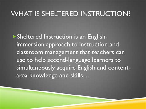 Ppt Sheltered Instruction Strategies Powerpoint Presentation Free