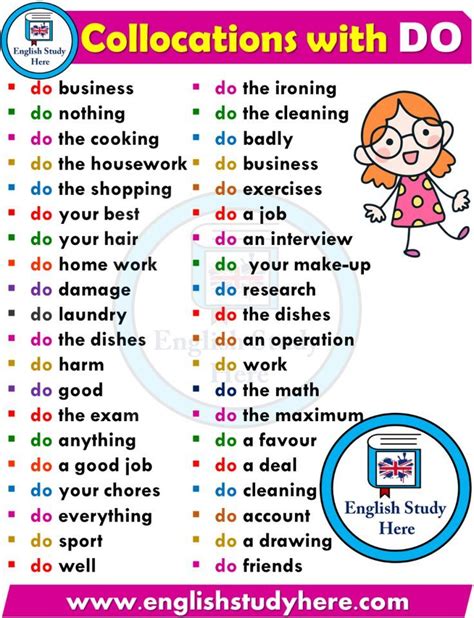 English Collocations With Do Learn English Words English Writing