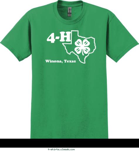 Custom T Shirt Design Winona 4 H Club