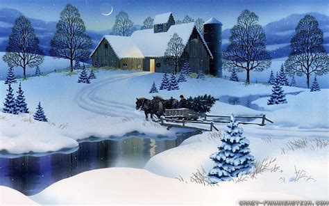 Christmas Scenery Wallpaper 45 Images