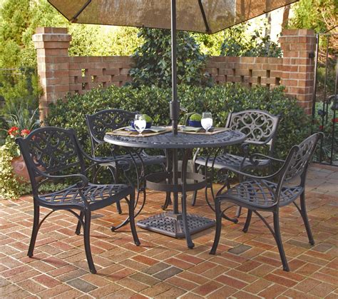 Featured selection of curated patio outdoor dining tables from top brands. Home Styles Biscayne Round Outdoor Dining Table, Black ...