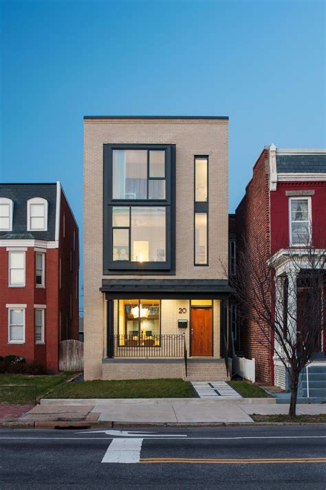 Josh Mccullar Architects · Modern Row House Row House Design Facade