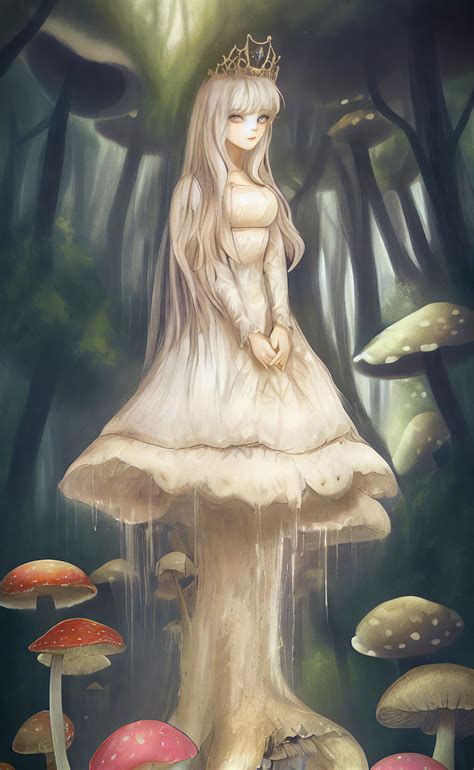 Mushroom Princess 2 Waifu Diffusion R Anthropomorphicfungi