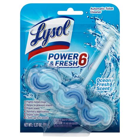 After application, strip may be attractive to young children. Lysol 2.3 oz. Power and Fresh Automatic Toilet Bowl ...