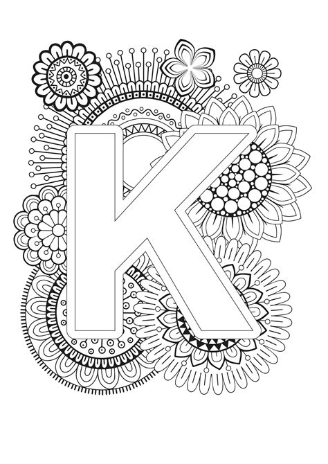 Mindfulness Coloring Page Alphabet Coloring Books Mandala Coloring Pages Adult Coloring Pages