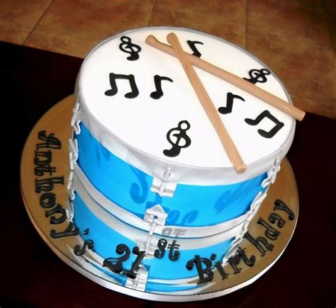 Images Of Buttercream Cakes With A Guitar And Drum Ideas About