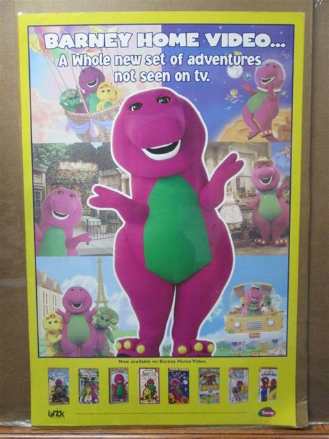 Barney Home Video Promo Poster Original 1999 14684 3921124106