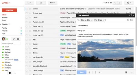 Gmails New Interface For Composing Messages