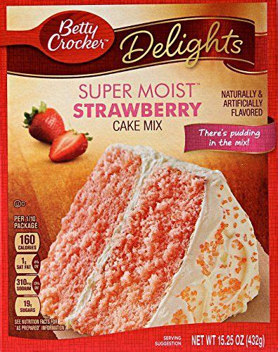 Frequent special offers and discounts up to 70% off for all products! Betty Crocker Super Moist Cake Mix Strawberry 15.25 oz Box ...