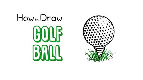 How To Draw A Golf Ball Youtube