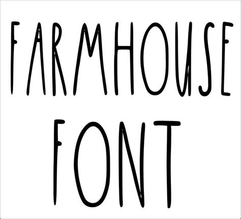 Farmhouse Rae Dunn Inspired Font Etsy Farmhouse Font Rae Dunn