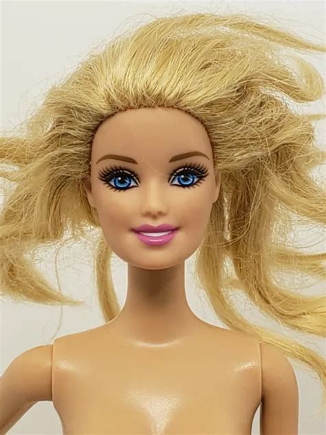 Barbie Nude Doll Blonde Hair Blue Eyes Body Stamp 2009 Head Stamp 1998 A 22 200 Picclick