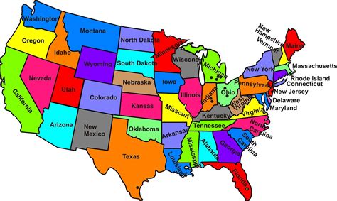 United States 50 State Map Map