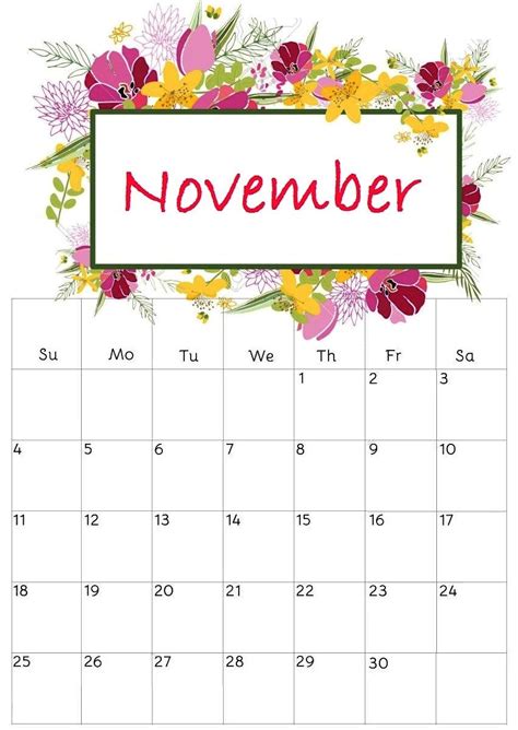 Pin On November 2018 Calendar