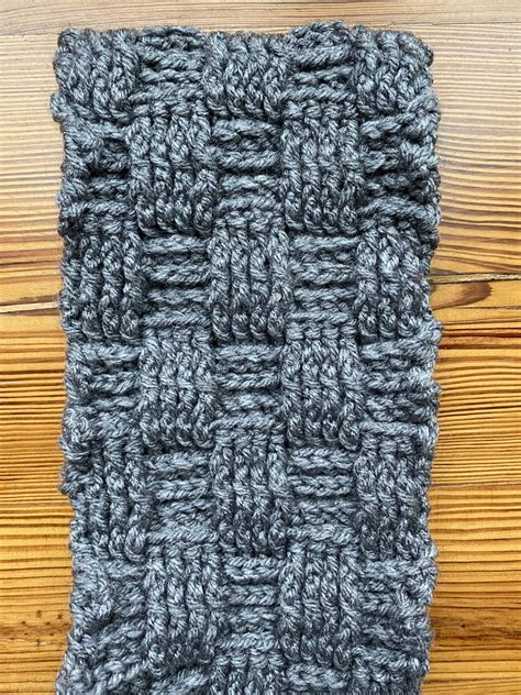 How To Crochet A Basketweave Scarf