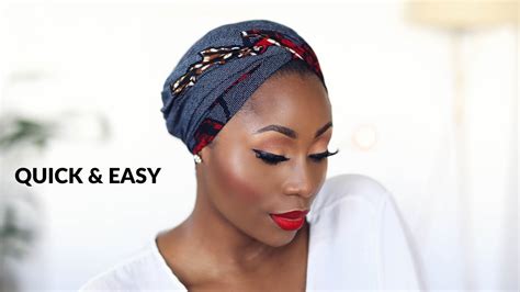 Easiest Head Wrapturban Tutorial You Can Do This In 5 Minutes