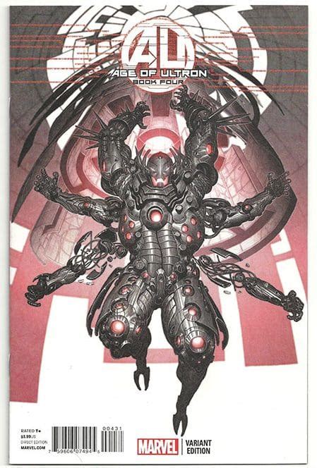 Age Of Ultron 4 Rock He Kim Ultron Incentive Variant 125 Comic Book
