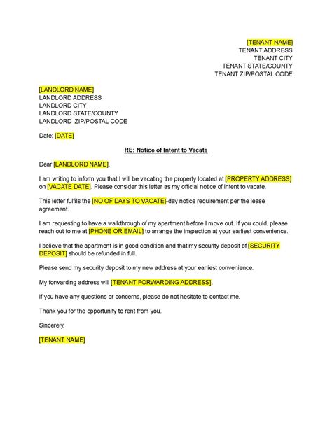 Lease Termination Letter Template Free Download Easy Legal Docs