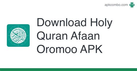 Download Holy Quran Afaan Oromoo Apk Latest Version 2024