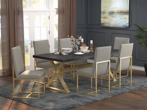 Conway Glam Dining Table And Chairs Astar Furniture