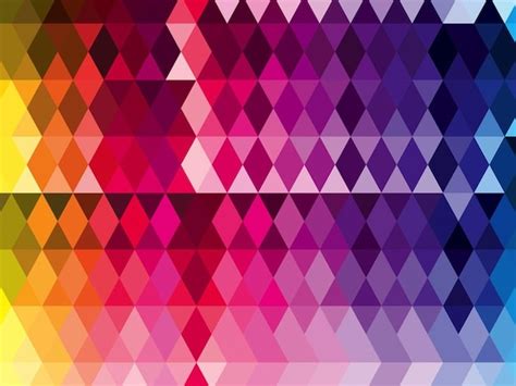 Diamonds Pattern In Rainbow Colors Vector Free Download