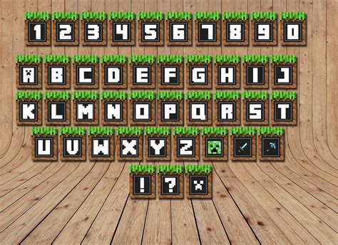 Get updates on the latest free printables and graphics in your inbox! Minecraft Banners Printable Alphabet - Minecraft Birthday ...